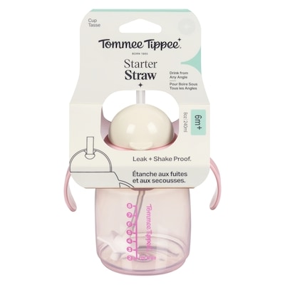 Tommee Tippee Tasse paille de démarrage 6m+ 240 ml 1 ea, 13,49 $/1ch