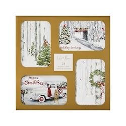 Life at Home Pinwheel Assorted Holiday Cards 24 Pack - Snowy Scenes 1 ea, $12.00/1ea