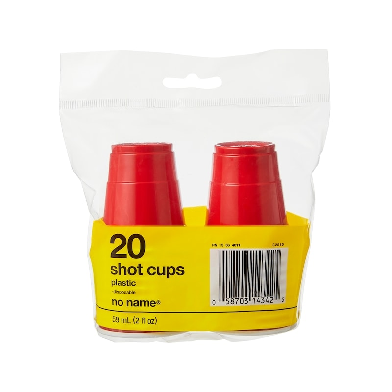 Plastic Shot Cups 20 Pack