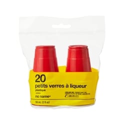 Sans Nom Lot de 20 petits verres à liqueur en plastique 1 ea, 3,99 $/1ch