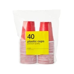 No Name Plastic Cups 40 Pack 1 ea, $5.50/1ea