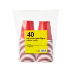 Sans Nom Lot de 40 verres en plastique 1 ea, 5,50 $/1ch