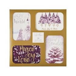 Life at Home Pinwheel Assorted Holiday Cards 24 Pack - Joy and Wonder 1 ea, $12.00/1ea