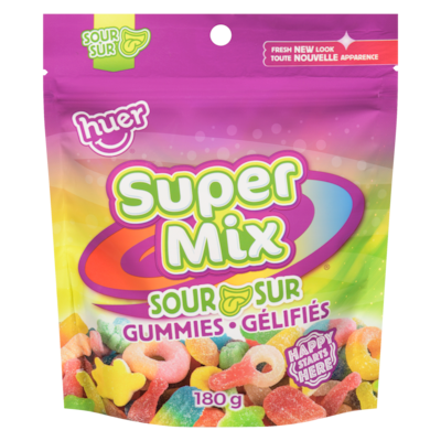 Huer Gummies Sour 180 g, $2.49/100g