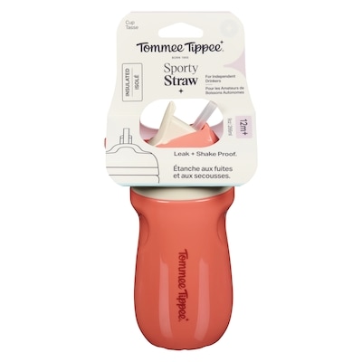 Tommee Tippee Cup Sporty Straw 12m+ 266 Ml 1 ea, $13.49/1ea