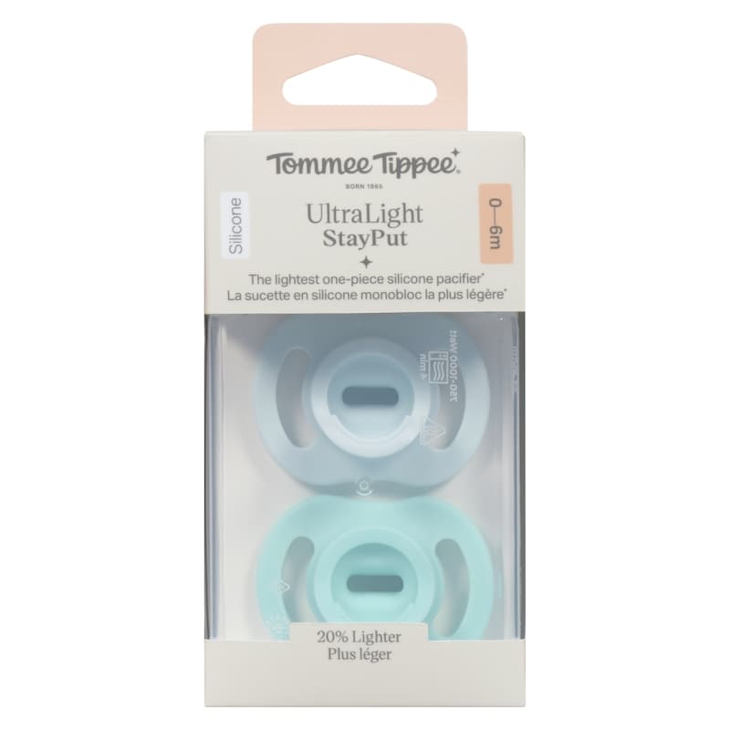 Ultra Light Stayput Pacifiers 0-6m