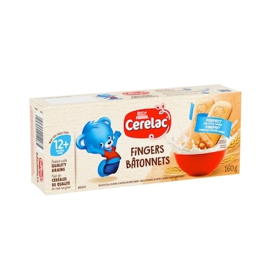 Nestlé Cerelac Bâtonnets, biscuits, goût de beurre, 1 an et plus 160 g, 3,12 $/100g