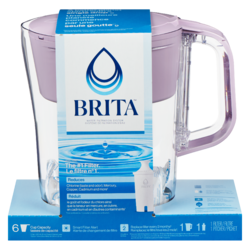 Brita Système de filtration d'eau lilas 6 tasses de capacité 1 ea, 29,00 $/1ch