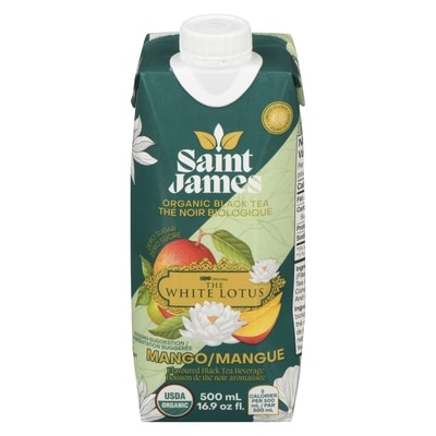 Saint James White Lotus Organic Black Tea, Mango 500 ml, $0.40/100ml