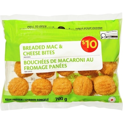 null Breaded Mac & Cheese Bites 700 g, $1.43/100g