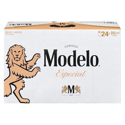 Modelo Beer (ID required at pick-up) 24x355.0 ml, $0.39/100ml