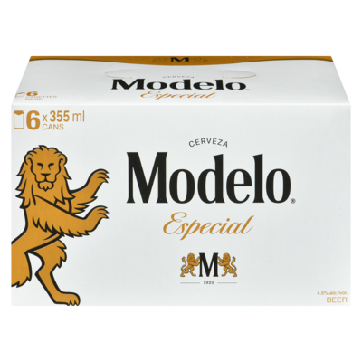 Modelo Beer (ID required at pick-up) 6x355.0 ml, $0.80/100ml