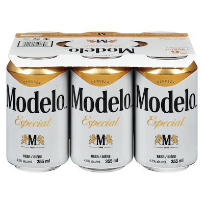 Modelo Beer (ID required at pick-up) 6x355.0 ml, $0.70/100ml