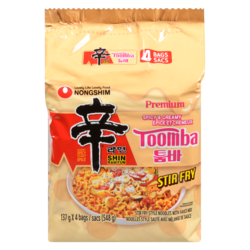 NONGSHIM Nouilles style sauté avec mélange de sauce épicé et crémeux 548 g, 1,37 $/100g