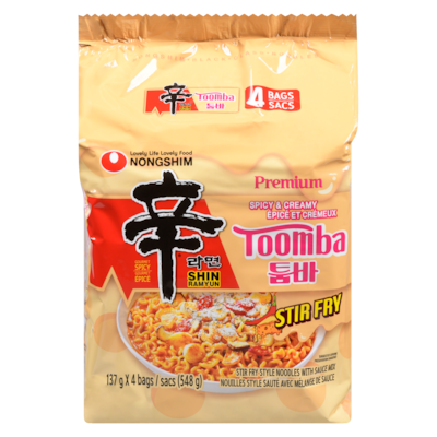 NONGSHIM Nouilles style sauté avec mélange de sauce épicé et crémeux 548 g, 2,19 $/100g
