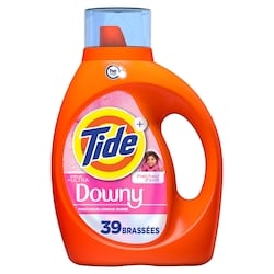 Tide Détergent à lessive Ultra + Downy 1620 ml, 0,93 $/100ml