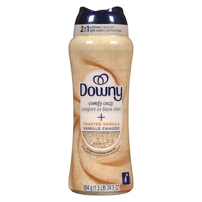 Downy Comfy Cozy 2-in-1 Softness Light Scent Laundry Scent Booster, Toasted Vanilla 694 g, $2.27/100g