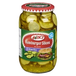 Pickles Hamburger Slices Garlic