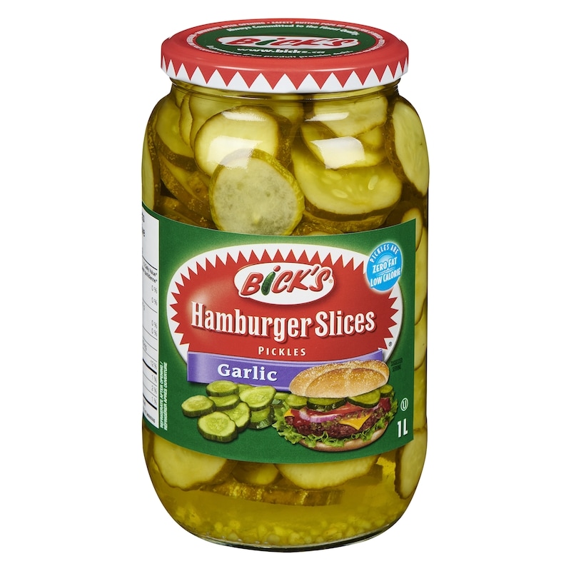 Pickles Hamburger Slices Garlic