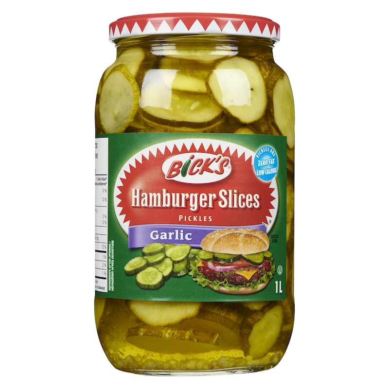Pickles Hamburger Slices Garlic