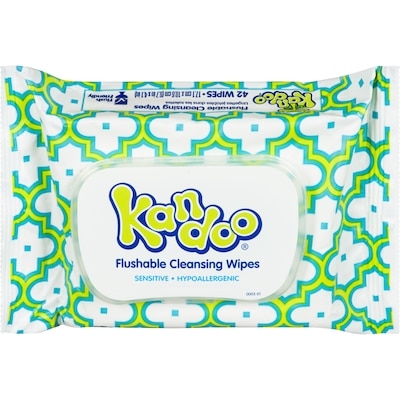 Kandoo Flushable Cleansing Wipes 42 ea, $0.08/1ea