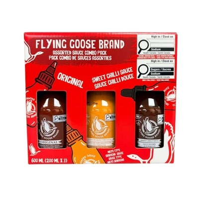 Flying Goose Assorted Sauce Combo Set (Chili, Chili Mayo, Sweet Chili) 600 g, $1.67/100g