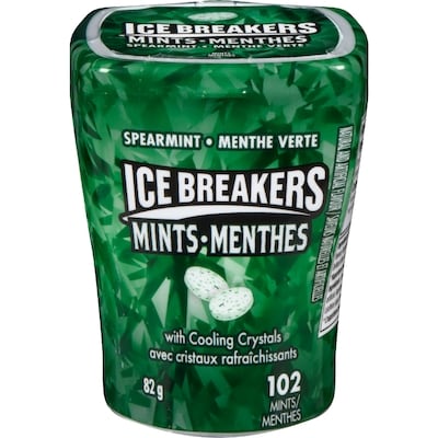Ice Breakers Menthes menthe verte 82 g, 8,89 $/100g