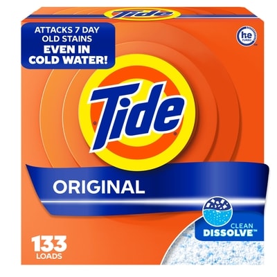 Tide Powder Laundry Detergent, Original, 133 Loads 4.2 kg, $0.79/100g