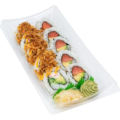 Zenshi Duo Combo - Crunchy CA & Salmon Avocado Roll 10pc (Available after 11am) 210 g, $5.23/100g