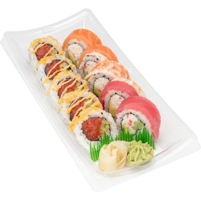 Zenshi Duo Combo - Spicy Tuna & Rainbow Roll 10pc (Available after 11am) 230 g, $5.43/100g