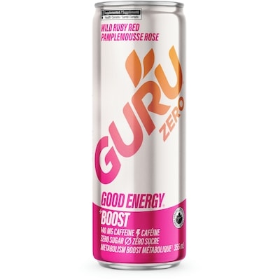 Guru Good Energy Pamplemousse Rose 355 ml, 1,12 $/100ml