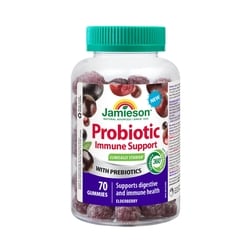 Jamieson Probiotic Immune Gummies Elderberry Flavour, 70 Count