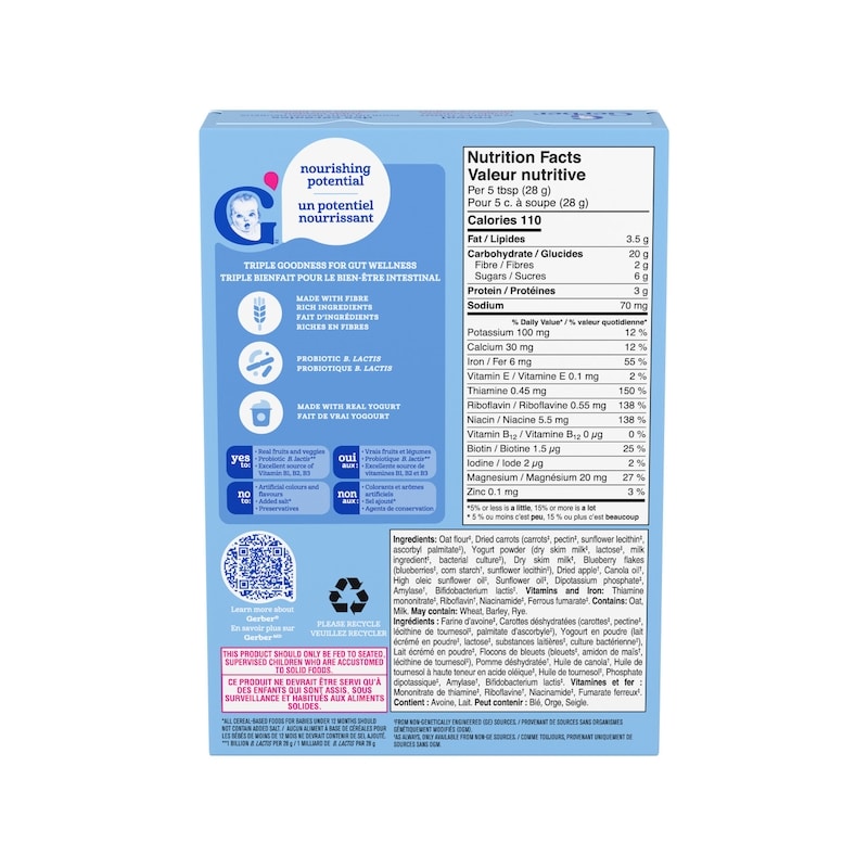 Triple Goodness Blueberry Yogurt Baby Cereal