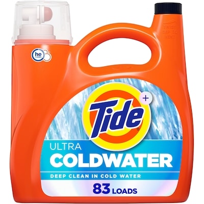 Tide Ultra Coldwater Liquid Laundry Detergent, Original Scent, 83 Loads, Laundry Detergent Liquid Formulated for Cold Water 3460 ml, $0.79/100ml