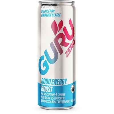Guru Good Energy Limonade Glacée 355 ml, 1,77 $/100ml