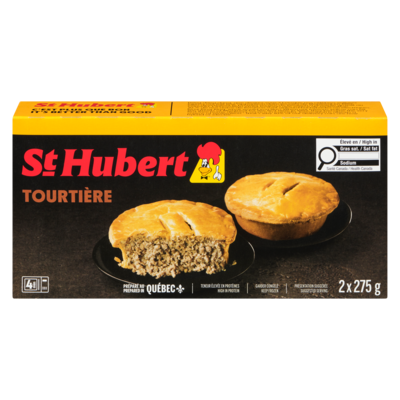 St Hubert Tourtière 550 g, 1,82 $/100g