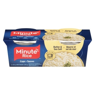 Minute Rice Fully Cooked Rice Butter & Sea Salt 250 g, $1.60/100g
