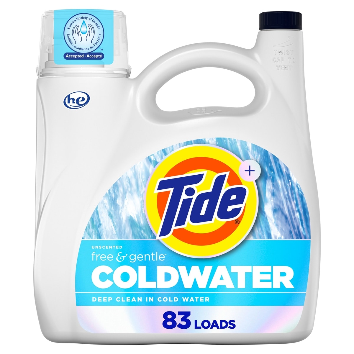 Tide Ultra Coldwater Liquid Laundry Detergent, Original Scent, 83 Loads, Laundry Detergent Liquid Formulated for Cold Water 3.46 l, $0.58/100ml