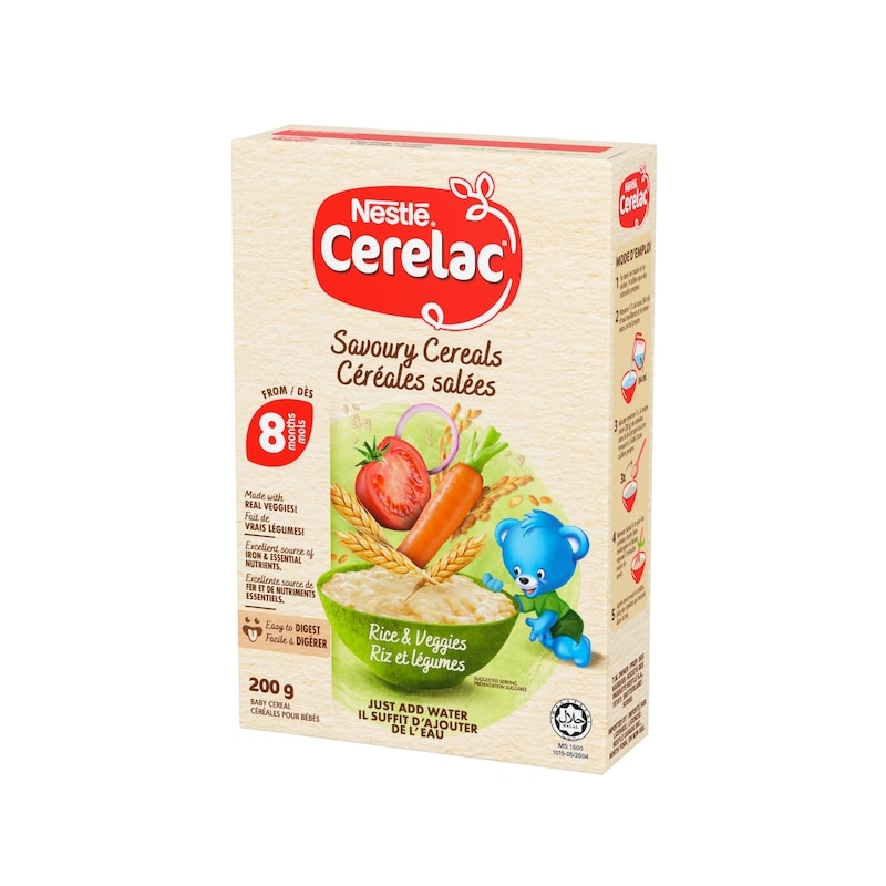 Cerelac Rice & Veggies Savoury Baby Cereal, 8 Months & Up