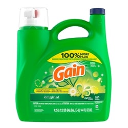 Gain Détergent à lessive liquide, parfum Original, 100 brassées 4.25 l, 0,30 $/100ml