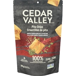 Cedar Valley Croustilles de pita zaatar méditerranéen 180 g, 2,22 $/100g