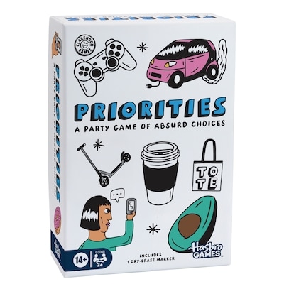 Hasbro Gaming Priorities Game, Hilarious Party Game of Absurd Choices, Card Games for Adults and Teens 14+ 1 ea, $30.00/1ea