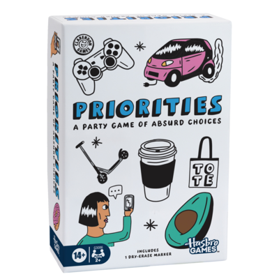 Jeu Hasbro Priorities, jeu de groupe hilarant aux choix absurdes, jeu de cartes pour ados et adultes, à partir de 14 ans 1 ea, 30,00 $/1ch