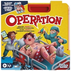 Operation Electronic Board Game with All-in-One Carrying Case, Kids Games, Travel Games, 6+