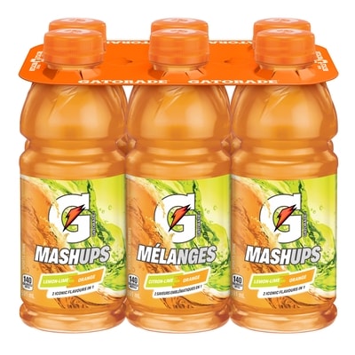Gatorade Lemon Lime Orange Mashup Sports Drink 6x591.0 ml, $0.23/100ml