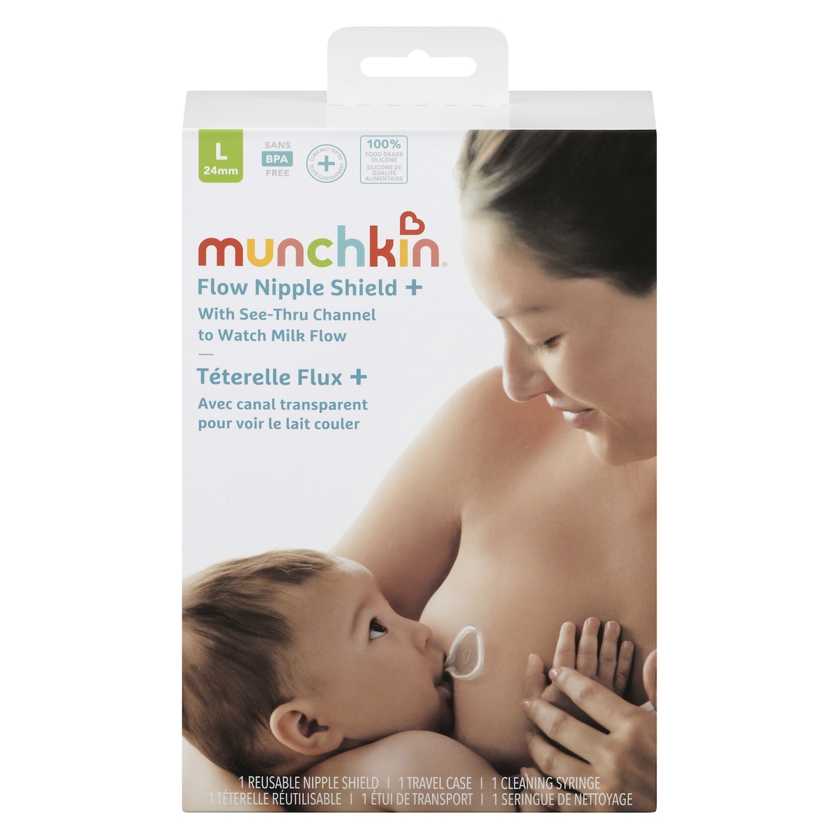 Munchkin Flow Nipple Shield + L 24mm 1 ea, $61.99/1ea