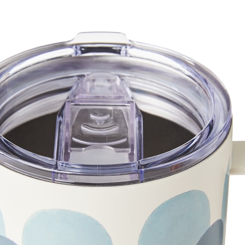Desk Mug with Lid - Blue