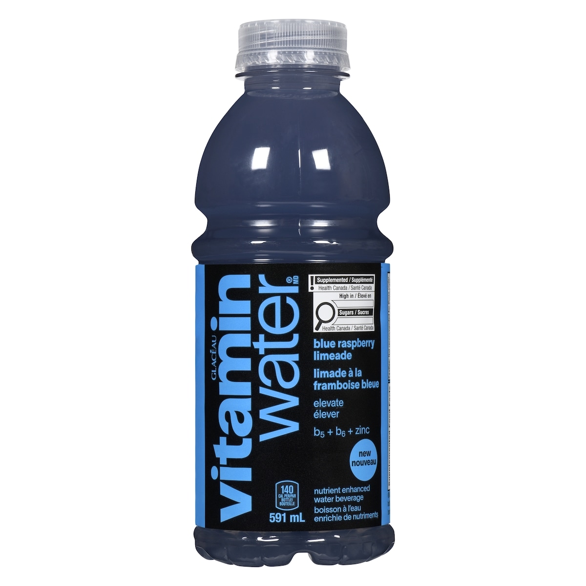 Glaceau Nutrient Enhanced Water Beverage Elevate Blue Raspberry Limeade, 12-Pack 12x591.0 ml, $0.34/100ml