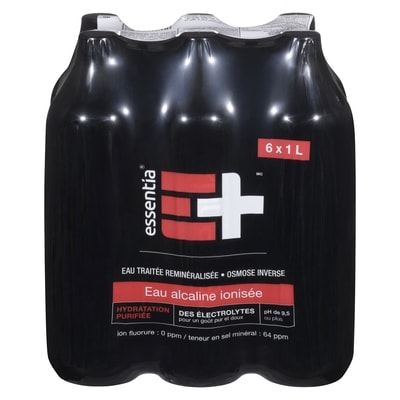 Essentia Eau alcaline ionisée 6x1.0 l, 1,60 $/100ml