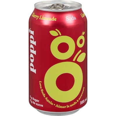 Poppi Soda Cherry Limeade 355 ml, $1.12/100ml